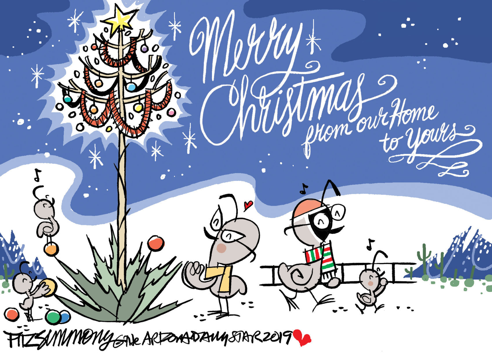 Daily Fitz Cartoon: Merry Christmas